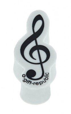 A-Gift-Republic Eraser G-Clef White