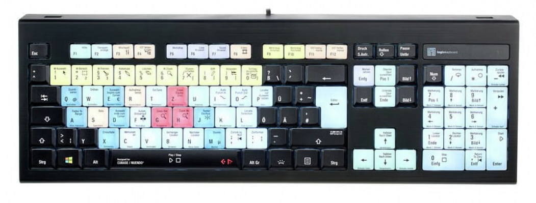 Logickeyboard Astra Cubase/Nuendo PC DE