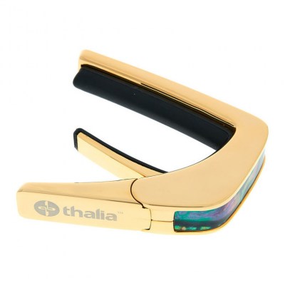 Thalia Capo Black Ripple 24k Gold Finish