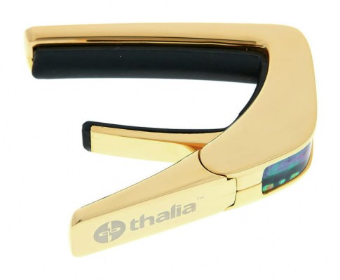 Thalia Capo Black Ripple 24k Gold Finish