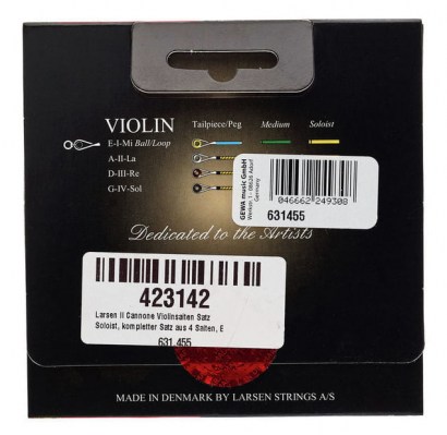 Larsen Il Cannone Violin Strings Sol