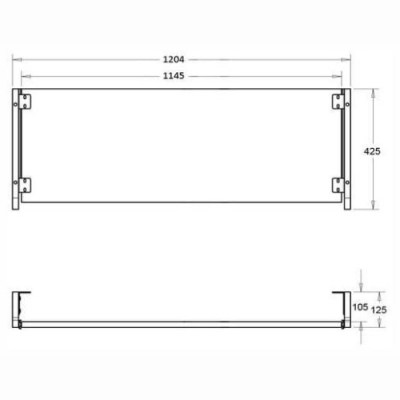 Studio Desk Pro Line Pull out Keyboard BK