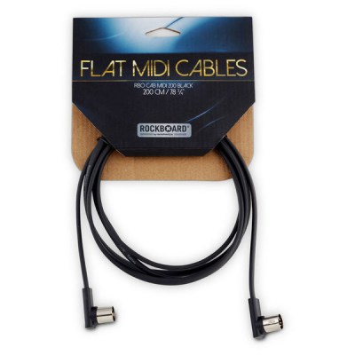 Rockboard Flat MIDI Cable 200cm Black