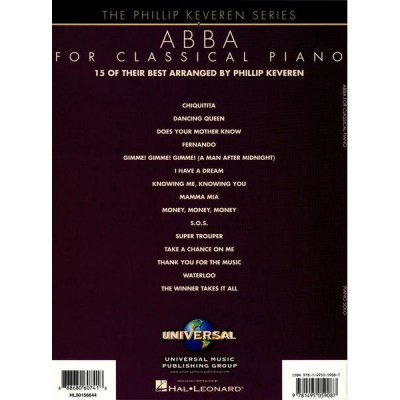 Hal Leonard Abba for Classical Piano