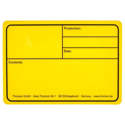 Stairville Tourlabel 177x127mm Yellow