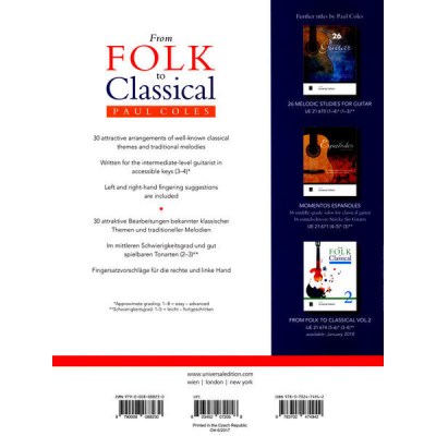 Universal Edition From Folk to Classical Vol.1