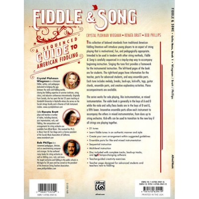 Alfred Music Publishing Fiddle & Song Cello/Bass 1