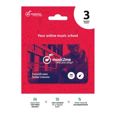 music2me Guitar Subscription 3 Months