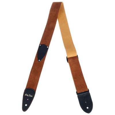 Harley Benton Suede Strap Pickholder BR