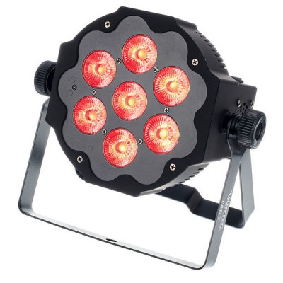 Varytec LED Pad7 7x10W 6in1 RGBAWUV BL