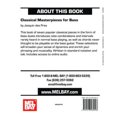 Mel Bay Classical Masterpieces f. Bass