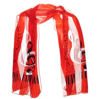 Anka Verlag Scarf G-Clef Red