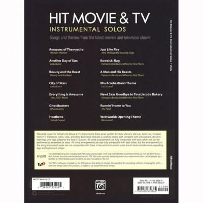 Alfred Music Publishing Hit Movie & TV Solos Viola