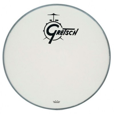Gretsch 18" Bass Drum Head WH w/Logo