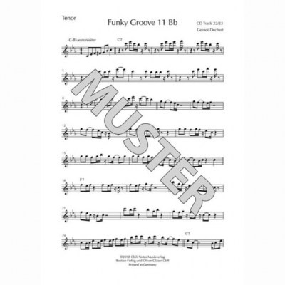 Musikverlag Chili Notes Funky Grooves Sax Workout 2