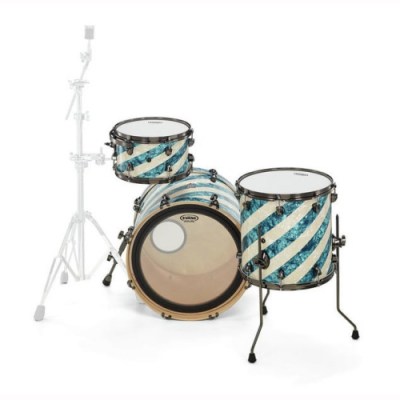 SJC Drums Custom Studio Turquoise Barb.