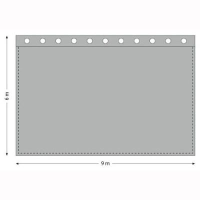 Stairville Gala Curtain 9.0x6.0m Black