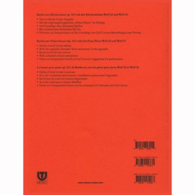 Universal Edition Beethoven Klavierson. op.10/1