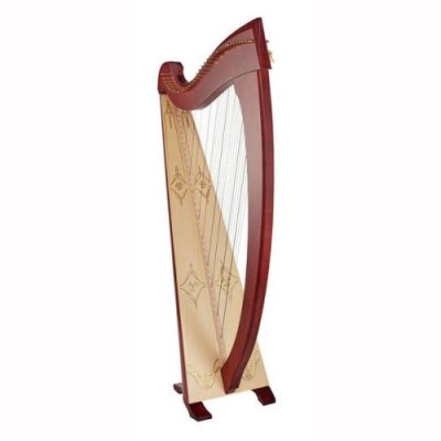 Salvi Una Deluxe Lever Harp Mahogany