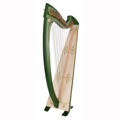 Salvi Una Deluxe Lever Harp Green