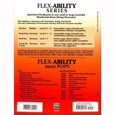 Alfred Music Publishing Flex-Ability More Pops Cello