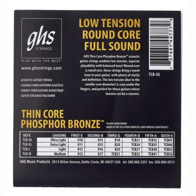 GHS TCB-L Phosphor Bronze Light