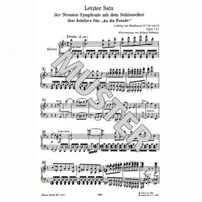 Edition Peters Beethoven An die Freude