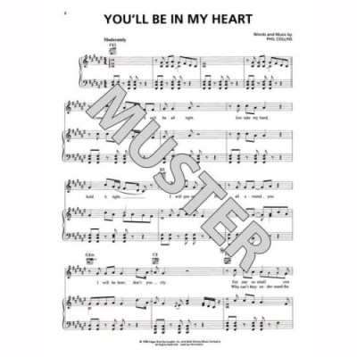Hal Leonard You'll Be In My Heart Piano