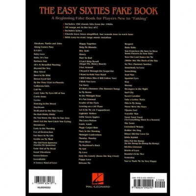 Hal Leonard The Easy Sixties Fake Book