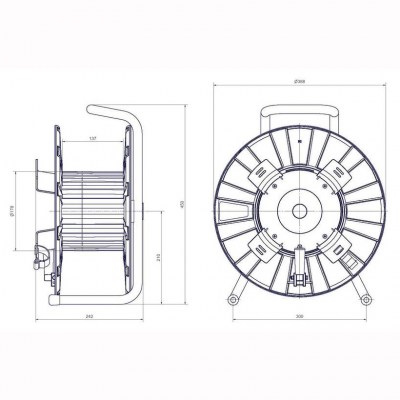 Schill IT 380.RM Orange Cable Drum