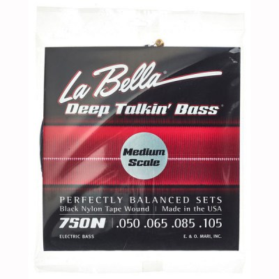 La Bella 750N-M Black Nylon