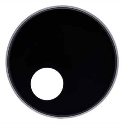 Remo Encore 20" Amba. Ebony BD hole