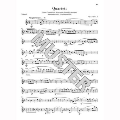 Henle Verlag Schumann Streichquartette op41
