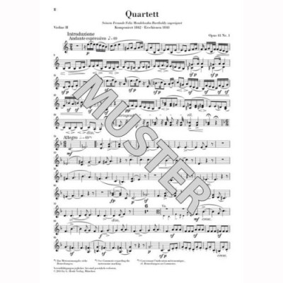 Henle Verlag Schumann Streichquartette op41