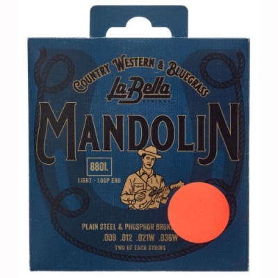 La Bella 880L Mandolin Ph.Br. Light