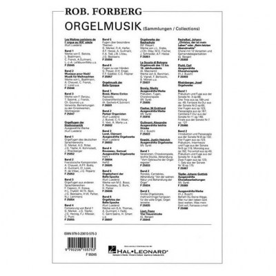 Robert Forberg Musikverlag Faszination Orgel