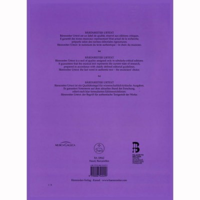 Bärenreiter Fauré Barcarolles Piano