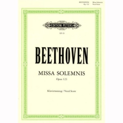 Edition Peters Beethoven Missa Solemnis