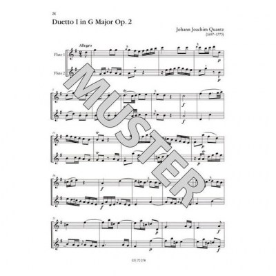 Universal Edition Classic Duets For Flute 2