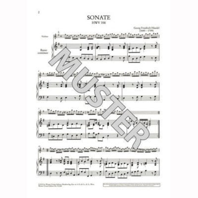 Universal Edition Händel Sonaten Violine