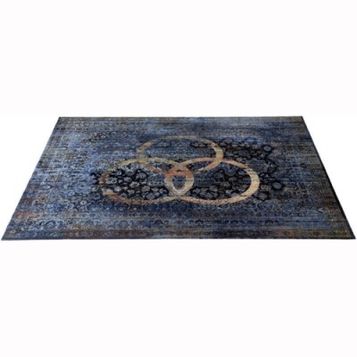 Drum N Base Vintage Drum Rug Blue