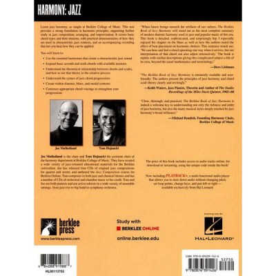 Berklee Press The Berklee Book Jazz Harmony