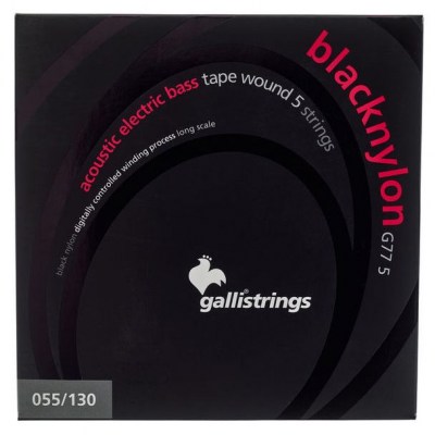 Galli Strings G77-5 Black Nylon Bass Strings