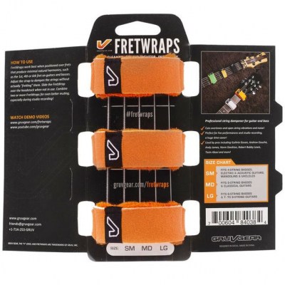 Gruvgear Fretwraps SM Flare Orange 3P