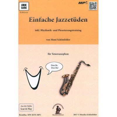 Saxline Edition Einfache JazzetÃ¼den Tenor Sax