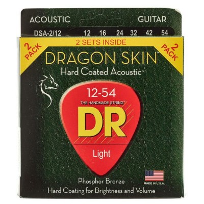 DR Strings Dragon Skin DSA 12-54 2-Pack