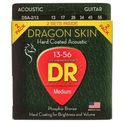 DR Strings Dragon Skin DSA 13-56 2-Pack