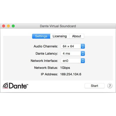 Dante Virtual Soundcard