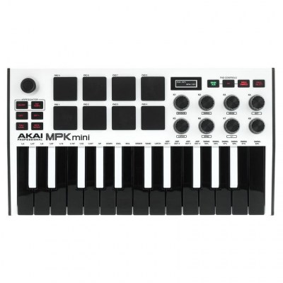 AKAI Professional MPK Mini MK3 White - AIEP3 Bdl