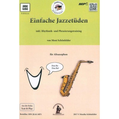 Saxline Edition Einfache JazzetÃ¼den Alto Sax